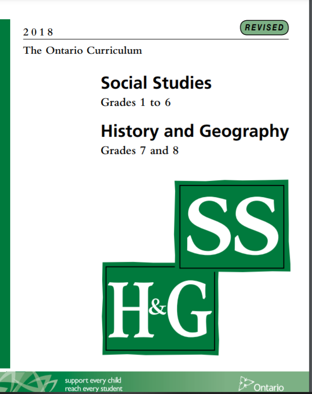 The Social Studies & History and Geography Ontario Curriculum